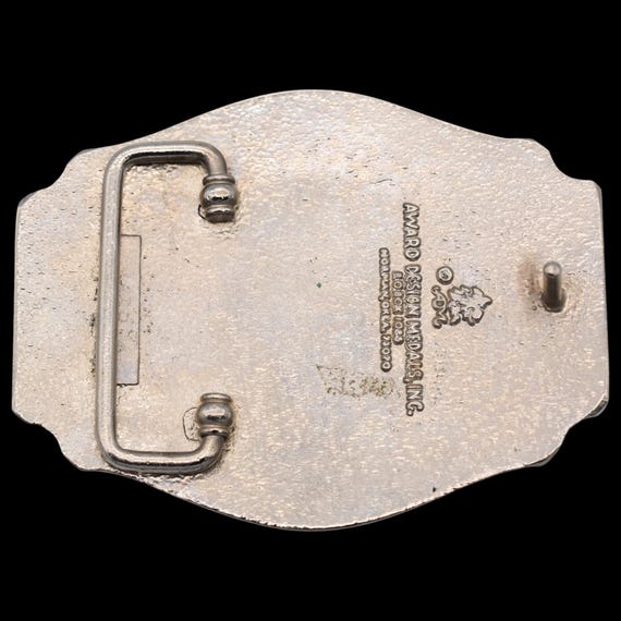 Buffalo Skull Silver Plated Solid Brass Western V… - image 2