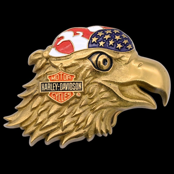 Solid Brass Harley Davidson Motorcycles Eagle Dur… - image 1