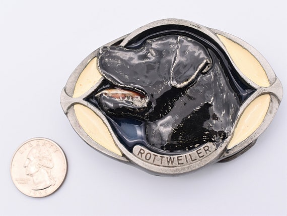 Rottweiler Dog Vintage Belt Buckle Etsy