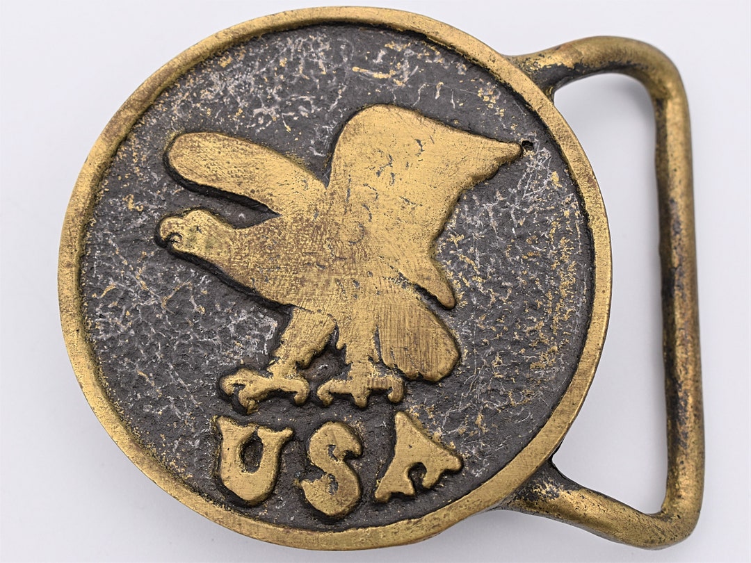 Star Buckle Brass & Pewter Co. USA Eagle Liberty American