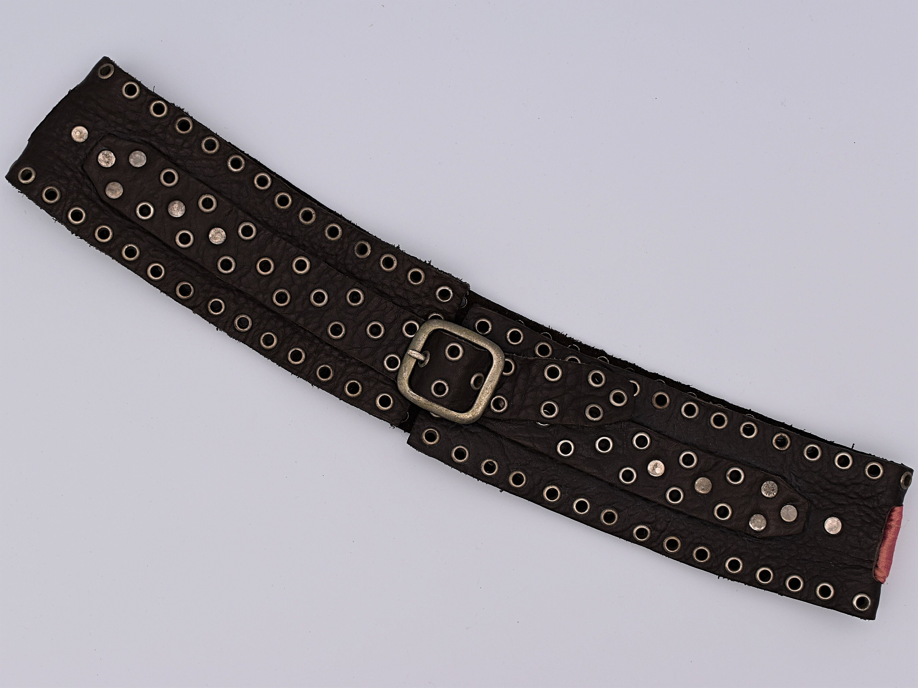 JOED By J. Urbina Genuine Vintage Bison Black Signed Wide Leather Belt Sz 36 Bison Leather Belt Size 26 by JOED Urbina Made in USA - Etsy main image 2