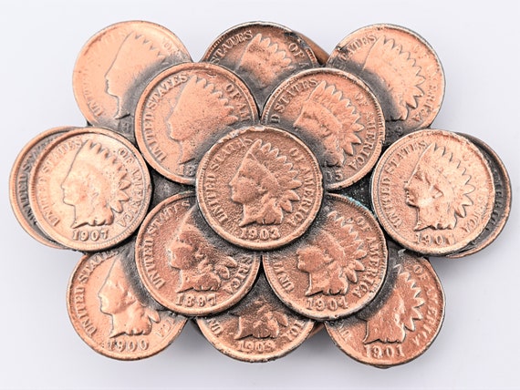 Vintage 1892 Indian Head Penny Belt Buckle VINTAGE INDIAN HEAD Penny Belt Buckle - Etsy main image 2