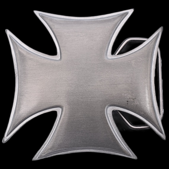 Iron Cross Biker Punk Rocker Belt Buckle - Etsy