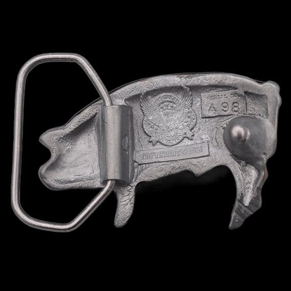 Pig Hog Sow Boar Swine Piggy Belt Buckle - image 2