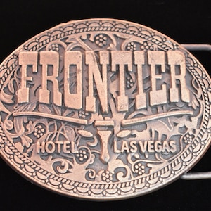 Frontier Hotel Las Vegas Vintage Belt Buckle