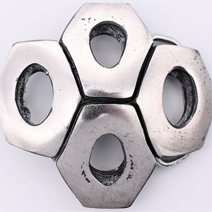 Steel Hex Nut Steel Heavy Handmade Vintage Belt Buckle