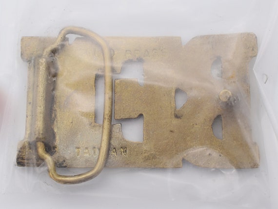 Ben Name Solid Brass Vintage Belt Buckle - image 2