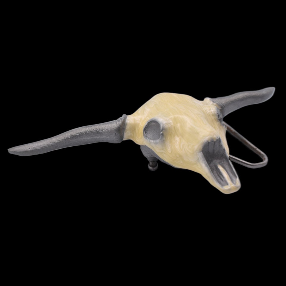 Longhorn Bull Skull 3D Belt Buckle - Etsy display picture 1
