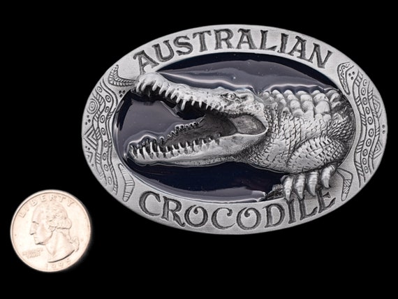 Australia Crocodile Belt Buckle - image 4