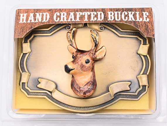 Deer 1980s Vintage Belt Buckle