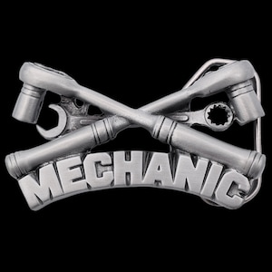 Mechanic Ratchets Sockets Wrench Tools Belt Buckle