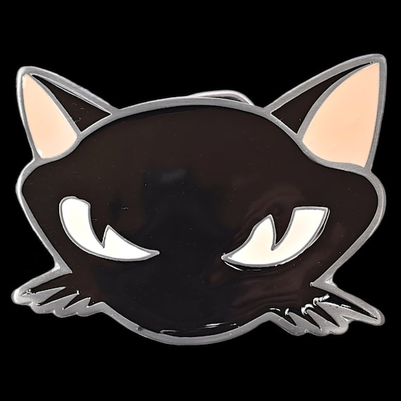 Black Cat Belt Buckle - Etsy display picture 2