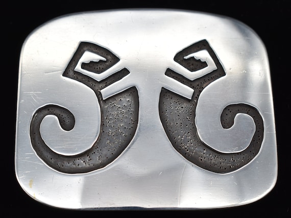 Sterling Silver Overlay Method Elemental Motif Vi… - image 1