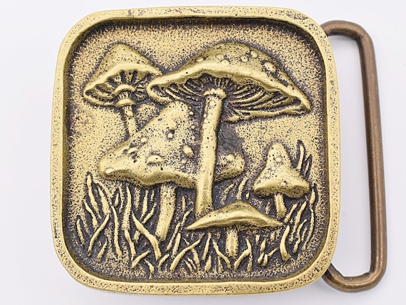 Solid Brass Mushrooms Authentic 1970s Vintage BTS… - image 1