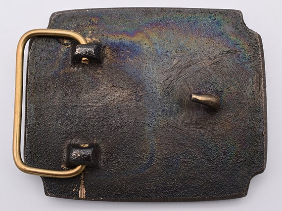 Solid Brass Space Shuttle Rocket Vintage Belt Buc… - image 2