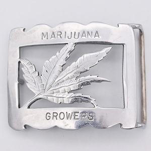 Marijuana Growers Vintage Belt Buckle
