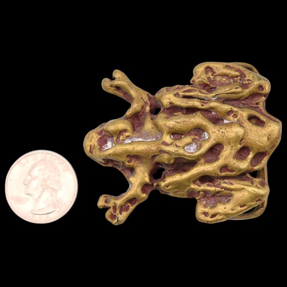 Abstract Frog Toad Studio Art Solid Brass Vintage… - image 4