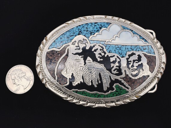 Mount Rushmore Vintage Belt Buckle - image 3