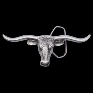 Longhorn Bull Belt Buckle