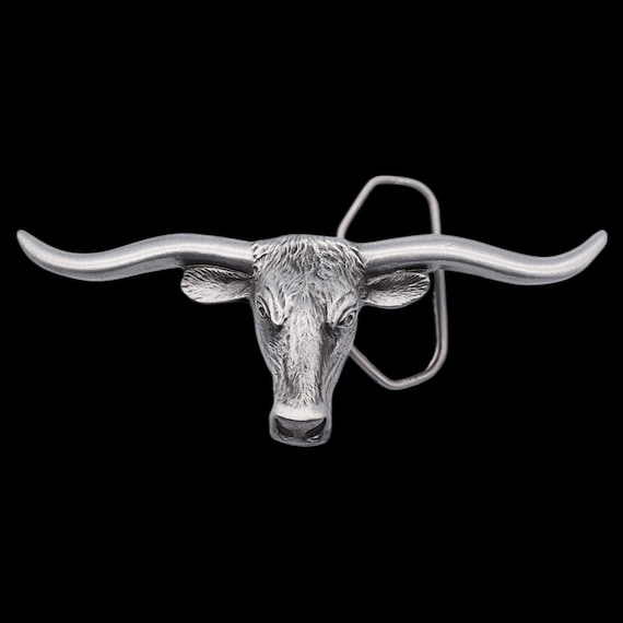 Longhorn Bull Belt Buckle - Etsy display picture 2