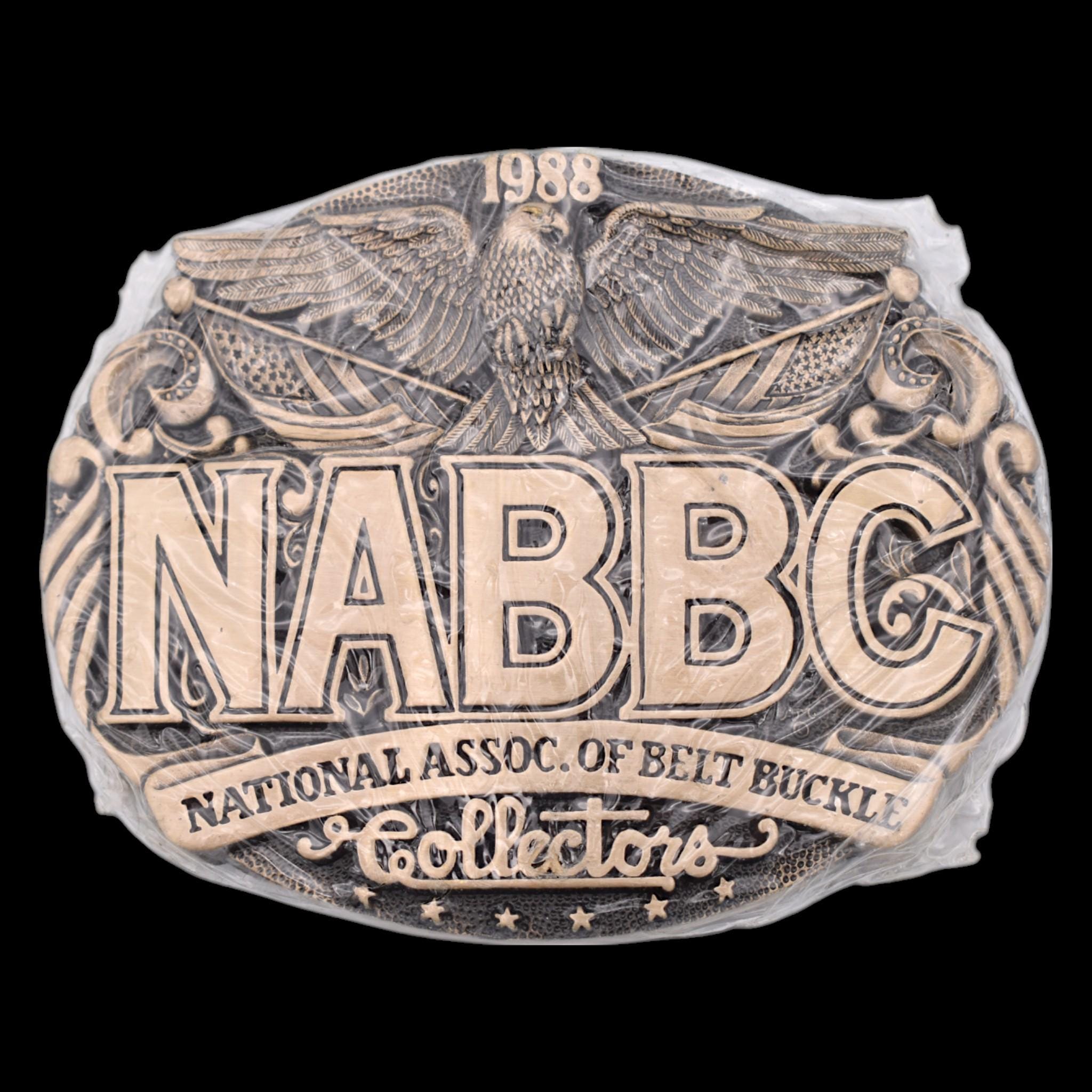 Boucle De Ceinture Vintage 1988 NABBC National Assoc Collector - État Comme Neuf