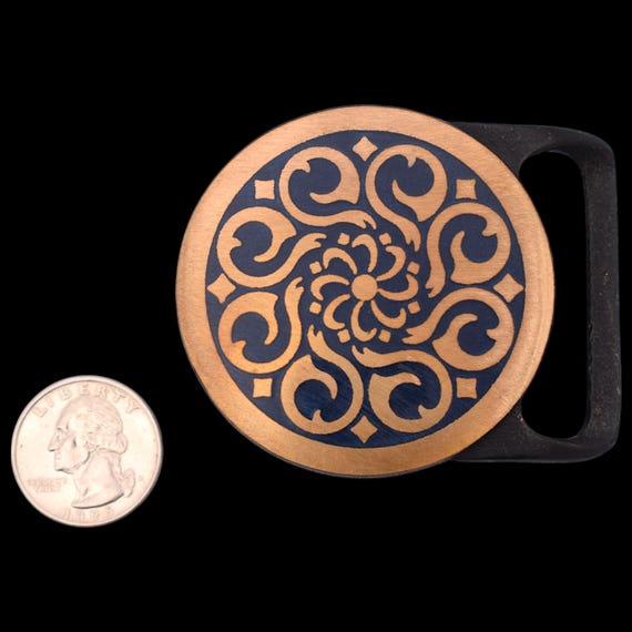 Tech Ether Guild "Galaxy" Resin Inlay Solid Brass… - image 3