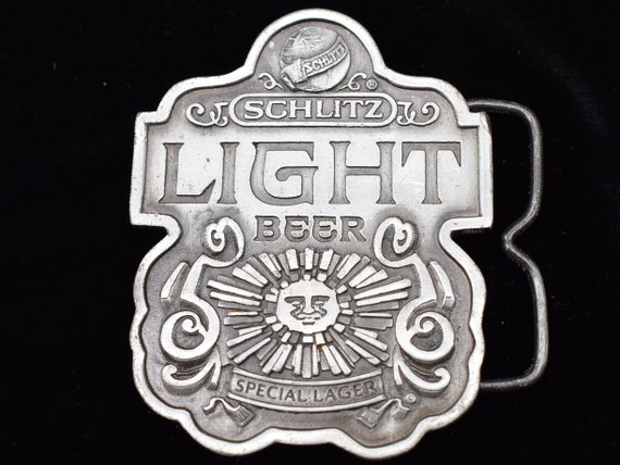 Schlitz Light Beer Lager Vintage Belt Buckle