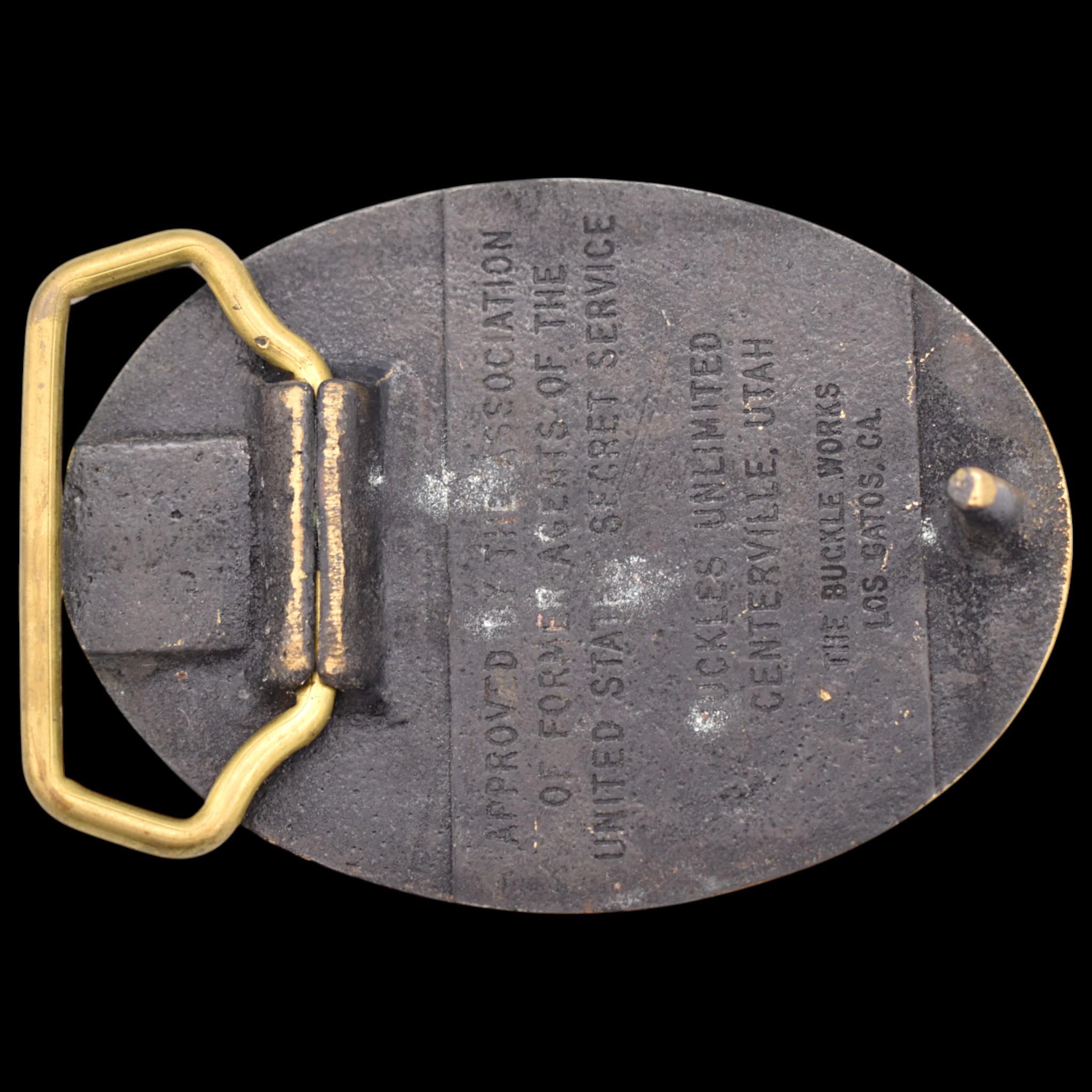 US Secret Service Badge Presidential Guard Solid Brass Vintage