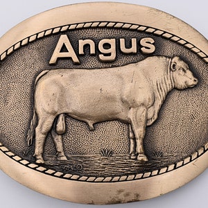Jolly circulatie Voorvoegsel Angus Beef Cow Breed Solid Brass 70s/80s Vintage Belt Buckle - Etsy