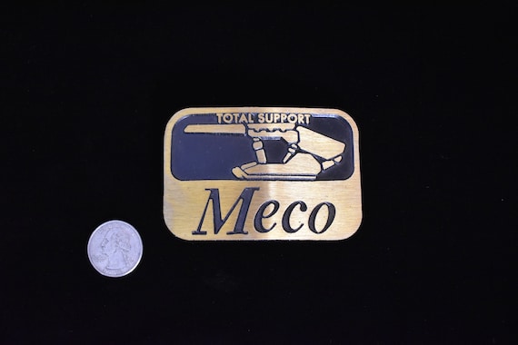 Longwall Coal Miner Shield Meco Solid Brass Vinta… - image 3