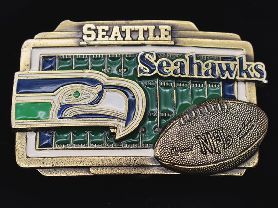 Seattle Seahawks Football Field Vintage Belt Buckl