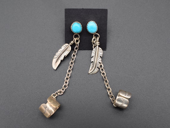 Vintage Handmade Sterling Silver with Turquoise S… - image 4