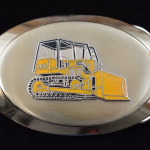 Case Bulldozer Construction Equipment Vintage Belt Buckle