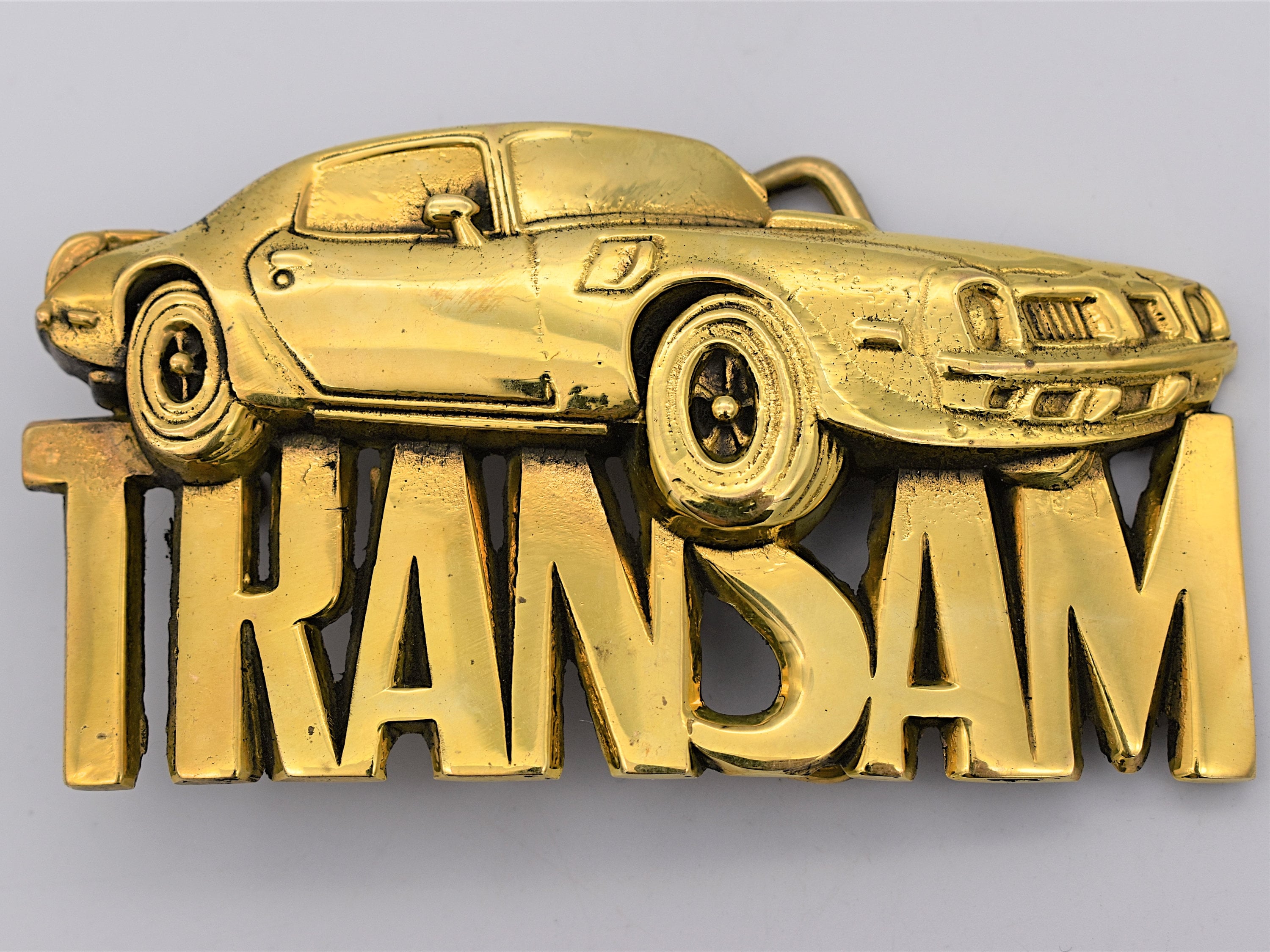 Pontiac Trans am Solid Brass 1970s Vintage Belt Buckle Etsy UK