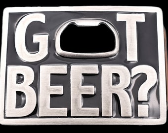 Got Beer? Bottle Opener Vintage Belt Buckle