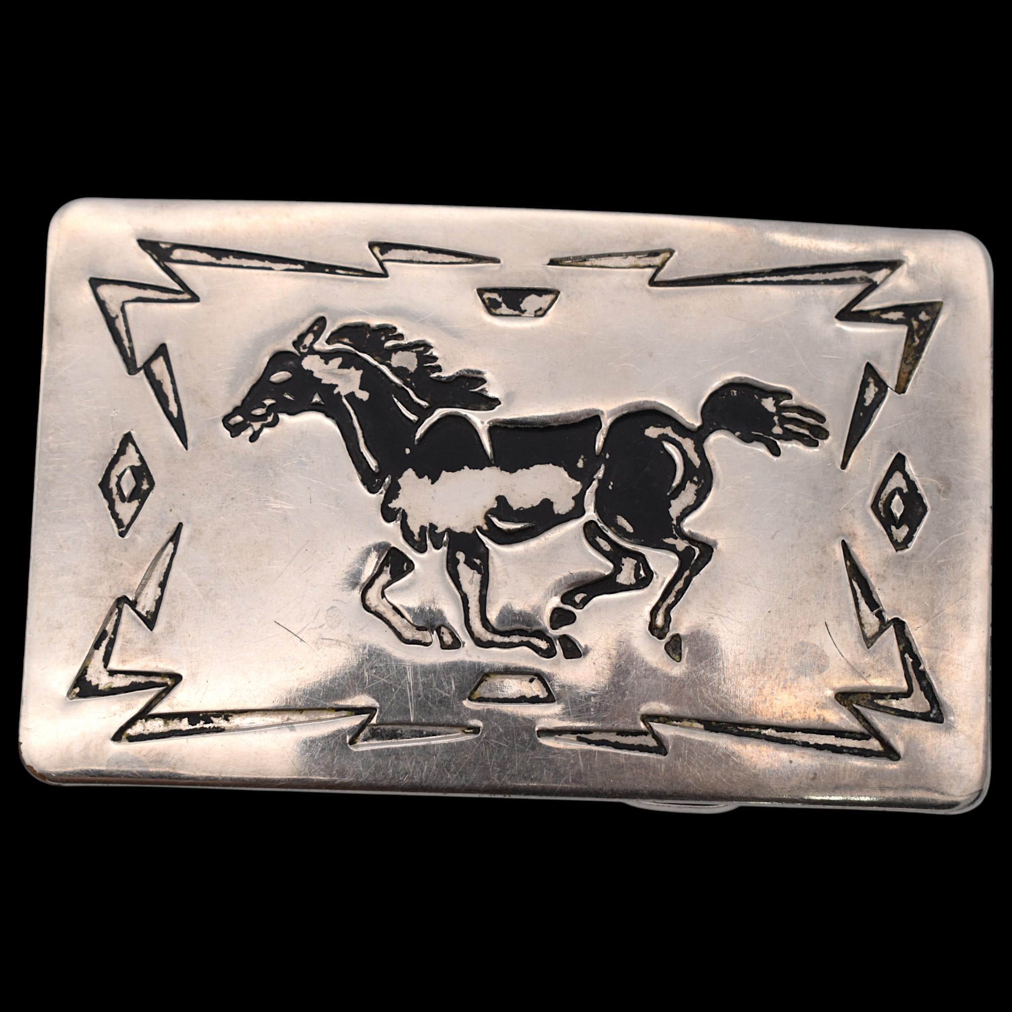 70s Brutalist Artisan Modernist Bronze Belt Buckle Charles Gohn BeltBuckleHistory - Etsy main image 2