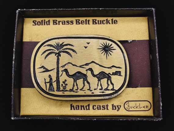 1970s Solid Brass New-in-box Buckler Israel Desert Camel  display picture 3