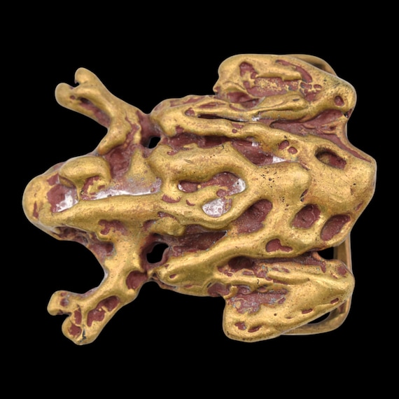 Abstract Frog Toad Studio Art Solid Brass Vintage… - image 1