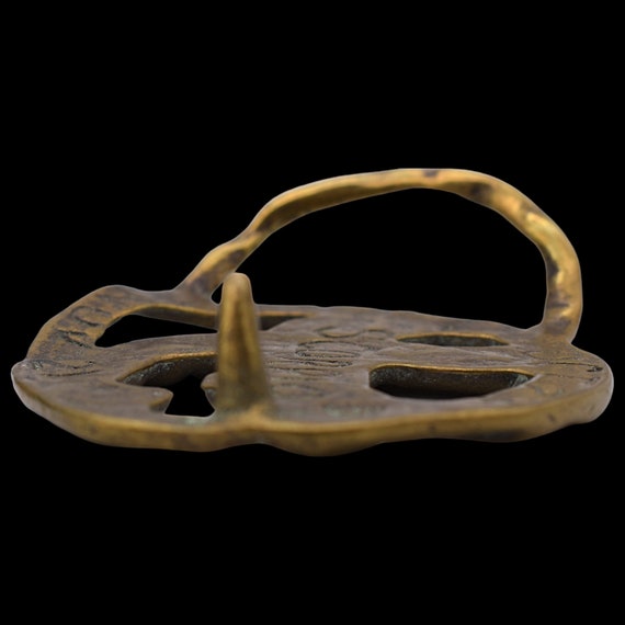 1970s Scorpio Horoscope Script Solid Brass Vintag… - image 3