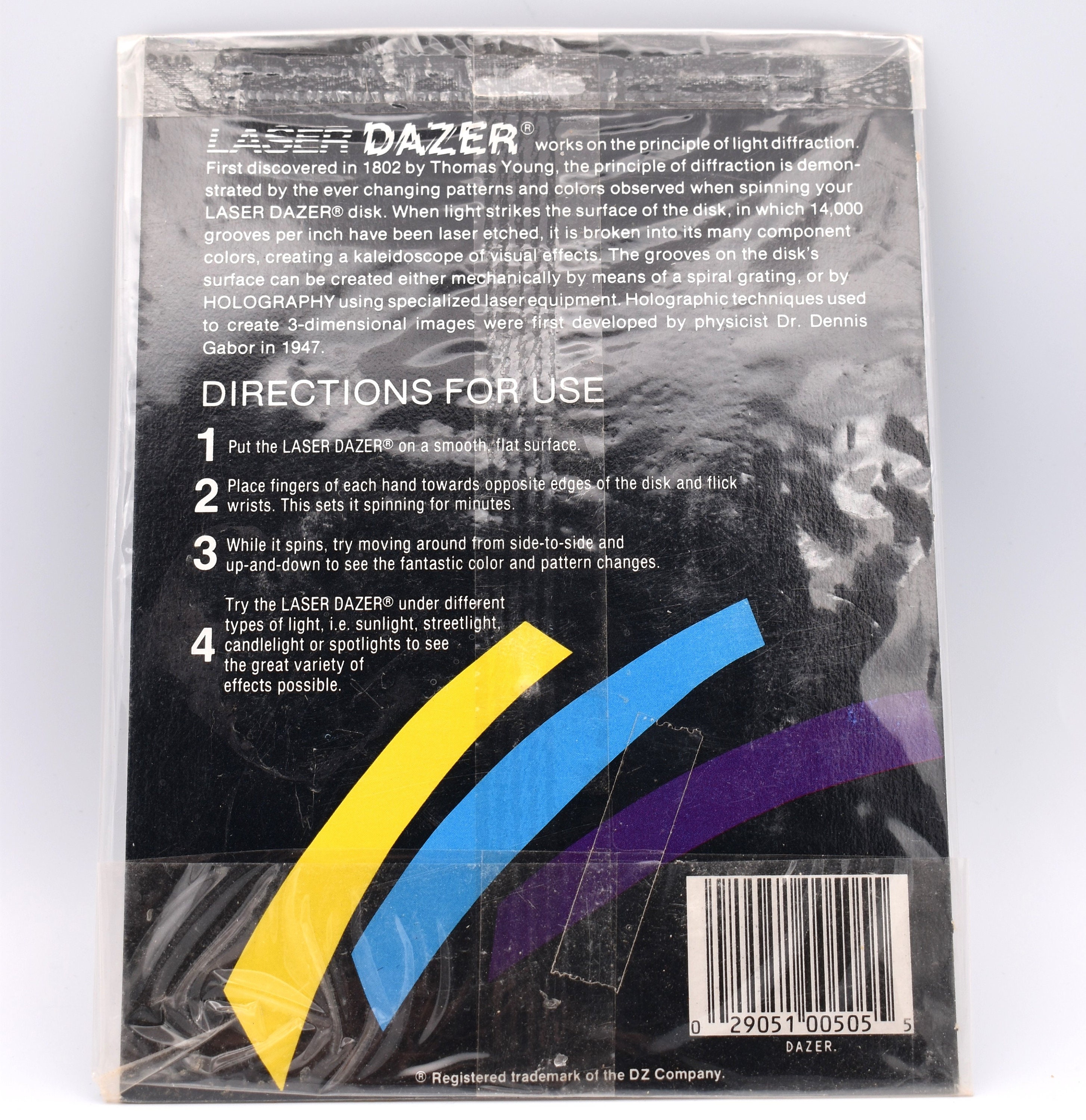 Laser Dazer Spinning Disk Vintage Toy Hologram Artwork Laser Dazer Spinning Disk Vintage Toy Hologram Artwork