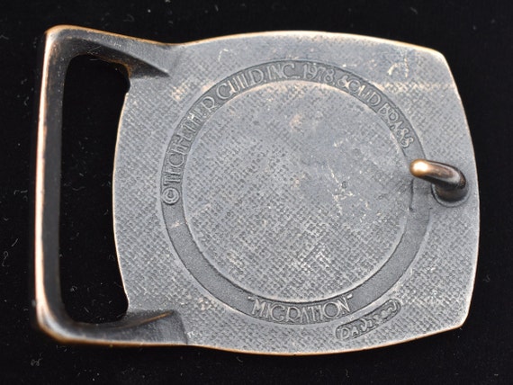 Tech Ether Guild "Migration" Geese Ducks Solid Br… - image 2