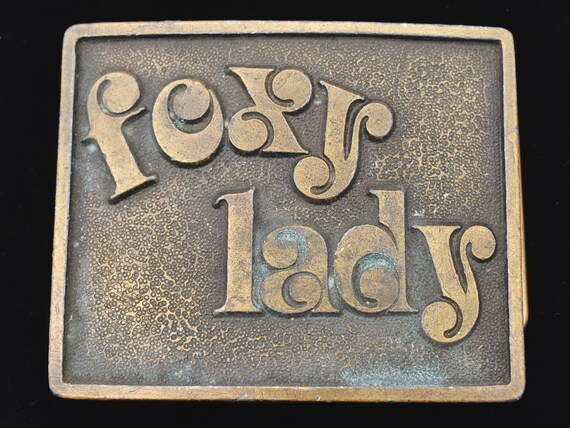 Foxy Lady Vintage Belt Buckle
