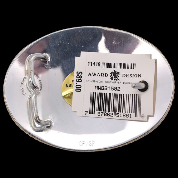 USA製 SILVERバックル award design medals inc Vintage Award Design Medals Silversmith Collection Cow Skull