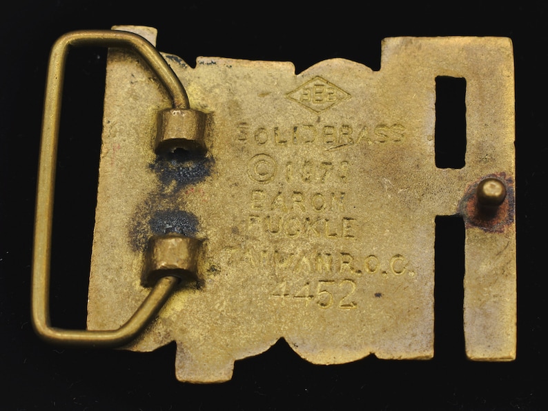 Floyd Name Solid Brass Vintage Belt Buckle