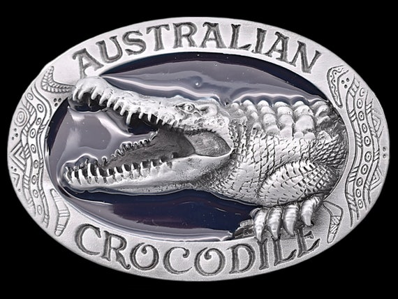 Australia Crocodile Belt Buckle - image 1
