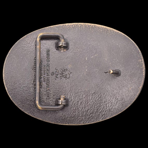 Pointer Hunting Dog Solid Brass Vintage Belt Buck… - image 2