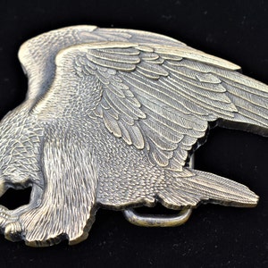 Solid Brass Eagle Vintage Belt Buckle