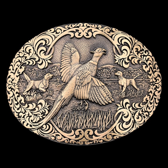 Solid Brass Ringneck Pheasant Rooster Flush Bird … - image 1