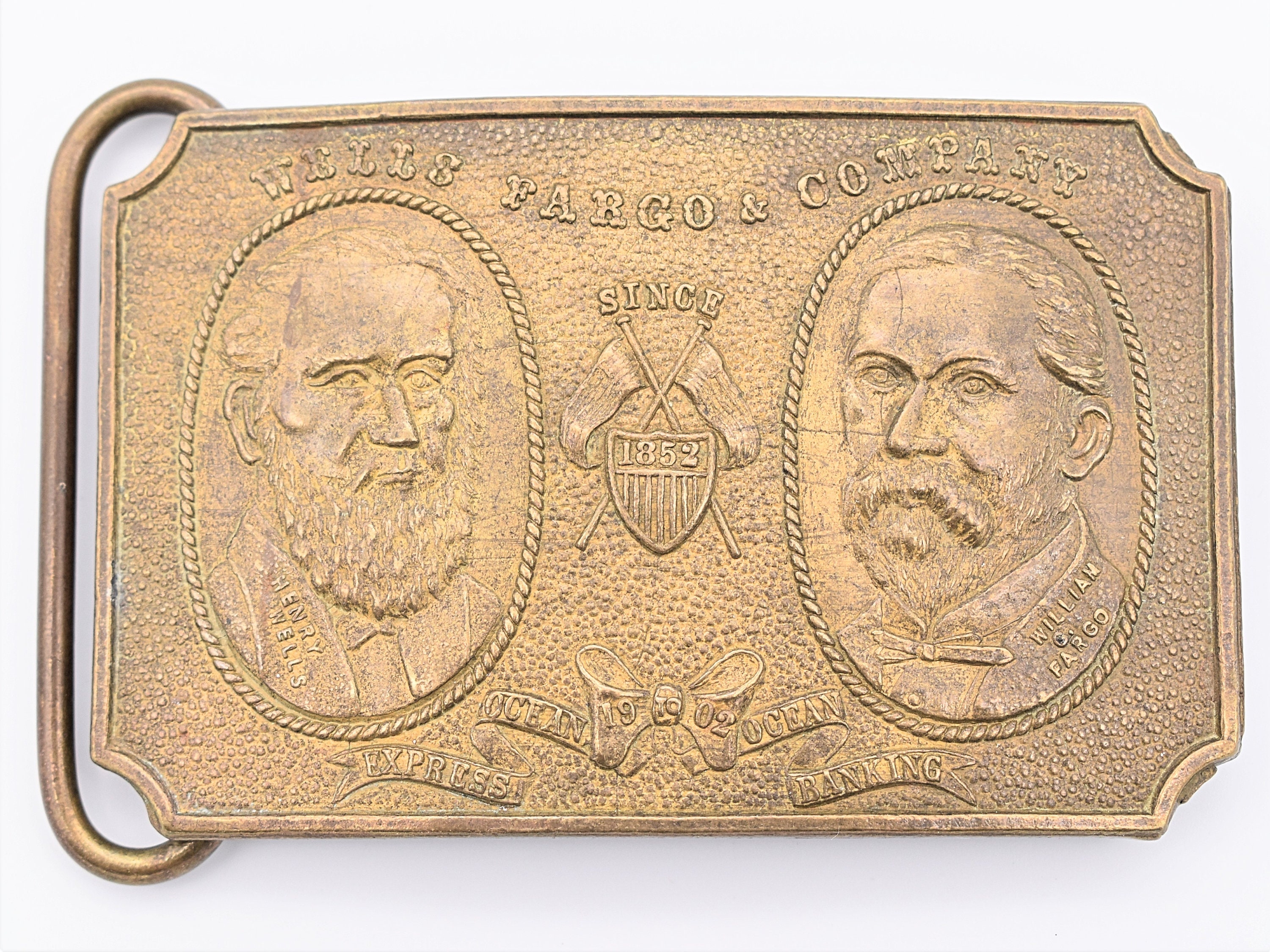 Wells Fargo & Co. Fairchild Original/fake Tiffany Solid Brass