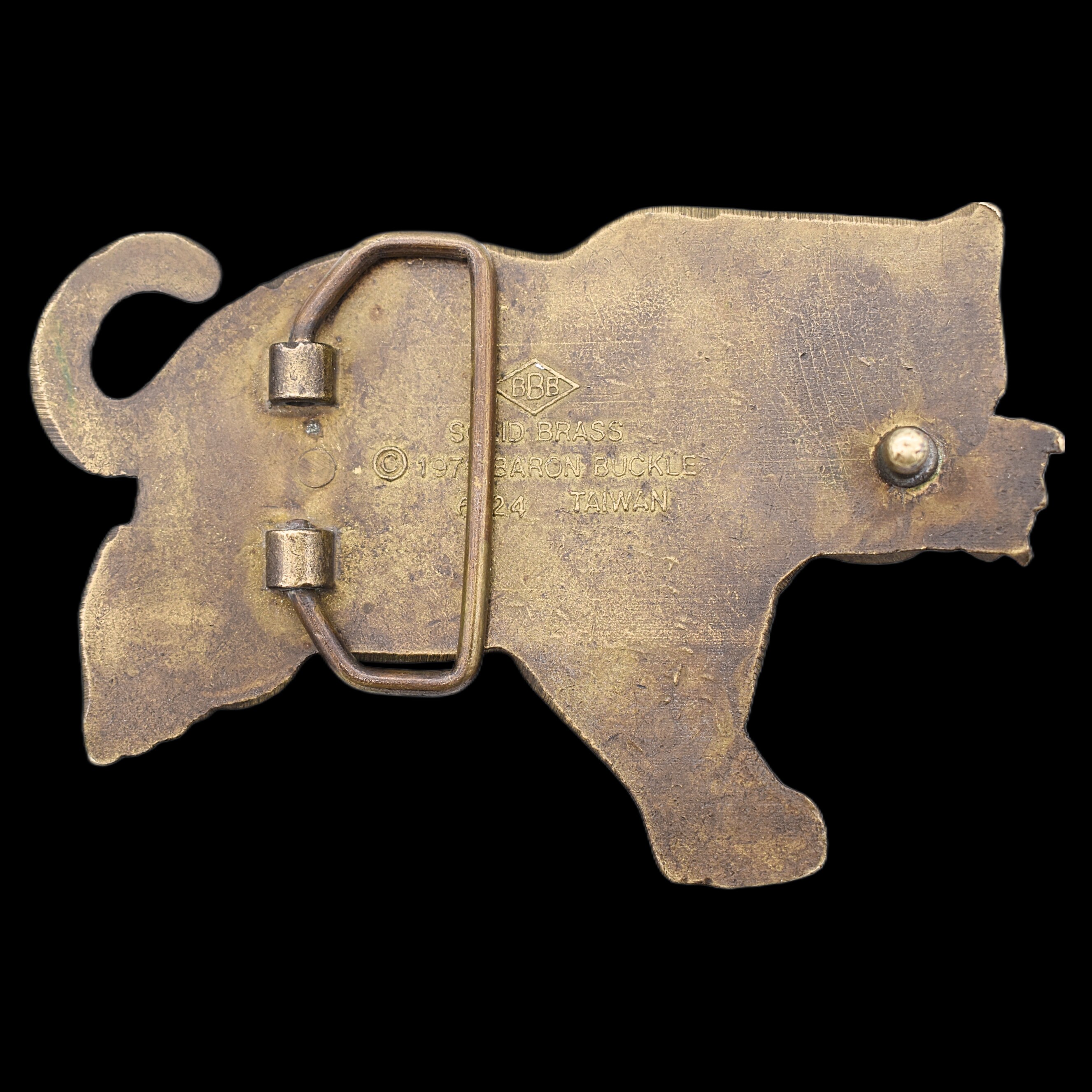 Jungle Cat By TP Bennet Jr. For Jayre Vintage Belt Buckle 80’s Large RARE HTF Gangster Cat Belt Buckle | Bettinardi Golf – Studio B main image 3